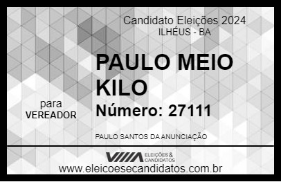 Candidato PAULO DO POVÃO 2024 - ILHÉUS - Eleições