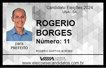 Candidato ROGERIO BORGES 2024 - UNA - Eleições