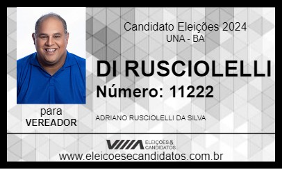 Candidato DI RUSCIOLELLI 2024 - UNA - Eleições