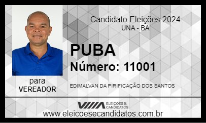 Candidato PUBA 2024 - UNA - Eleições