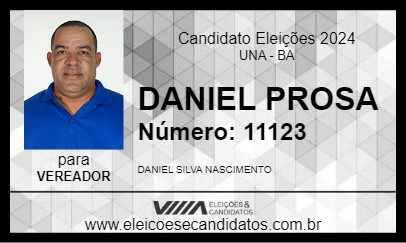 Candidato DANIEL PROSA 2024 - UNA - Eleições