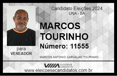 Candidato MARCOS TOURINHO 2024 - UNA - Eleições