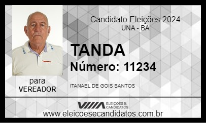 Candidato TANDA 2024 - UNA - Eleições