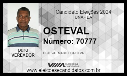 Candidato OSTEVAL 2024 - UNA - Eleições