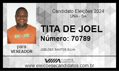 Candidato TITA DE JOEL 2024 - UNA - Eleições