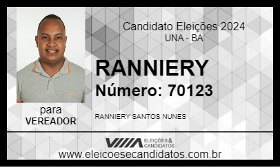 Candidato RANNIERY 2024 - UNA - Eleições