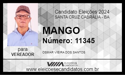 Candidato MANGO 2024 - SANTA CRUZ CABRÁLIA - Eleições