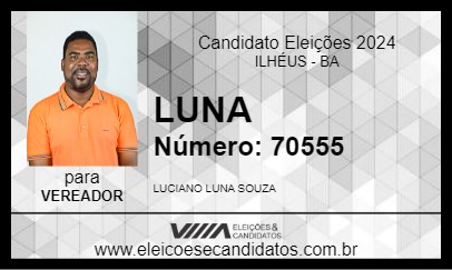 Candidato LUCIANO LUNA 2024 - ILHÉUS - Eleições