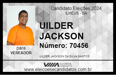 Candidato UILDER JACKSON 2024 - ILHÉUS - Eleições