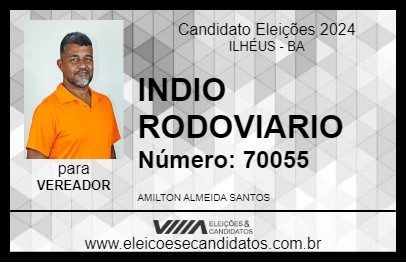 Candidato INDIO RODOVIARIO 2024 - ILHÉUS - Eleições