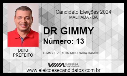 Candidato DR GIMMY 2024 - MALHADA - Eleições