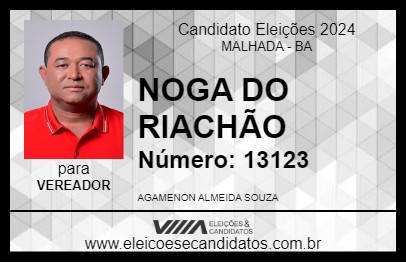 Candidato NOGA DO RIACHÃO 2024 - MALHADA - Eleições