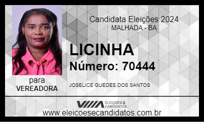 Candidato LICINHA 2024 - MALHADA - Eleições