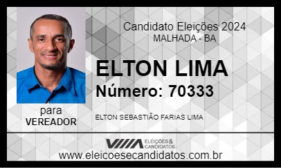 Candidato ELTON LIMA 2024 - MALHADA - Eleições