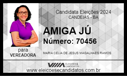 Candidato AMIGA JÚ 2024 - CANDEIAS - Eleições