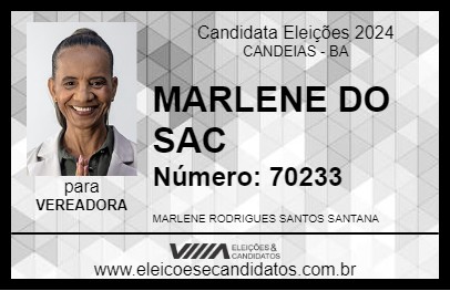 Candidato MARLENE DO SAC 2024 - CANDEIAS - Eleições