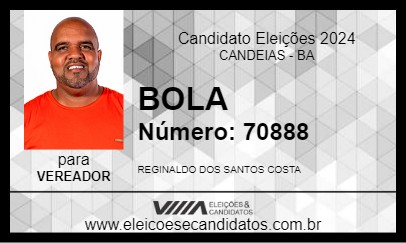 Candidato BOLA 2024 - CANDEIAS - Eleições