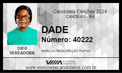 Candidato DADE 2024 - CANDEIAS - Eleições