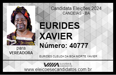 Candidato EURIDES XAVIER 2024 - CANDEIAS - Eleições