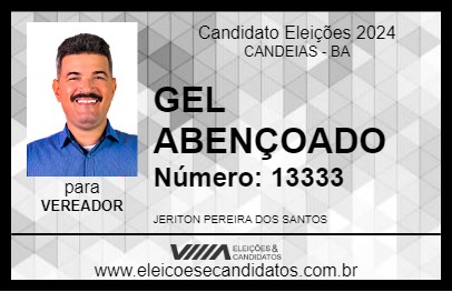 Candidato GEL ABENÇOADO 2024 - CANDEIAS - Eleições