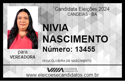 Candidato NIVIA NASCIMENTO 2024 - CANDEIAS - Eleições