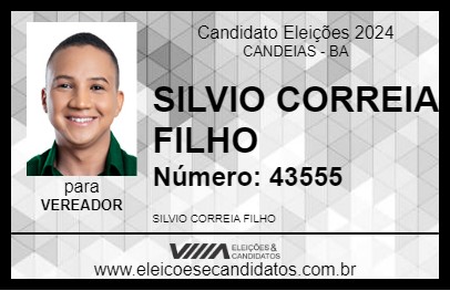 Candidato SILVIO CORREIA FILHO 2024 - CANDEIAS - Eleições