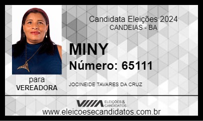 Candidato MINY 2024 - CANDEIAS - Eleições