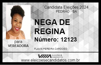 Candidato NEGA DE REGINA 2024 - PEDRÃO - Eleições