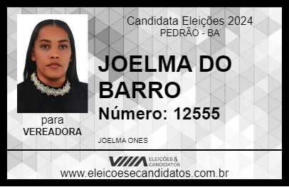 Candidato JOELMA DO BARRO 2024 - PEDRÃO - Eleições