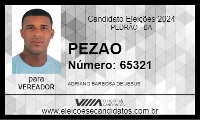 Candidato PEZAO 2024 - PEDRÃO - Eleições