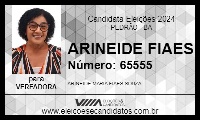 Candidato ARINEIDE FIAES 2024 - PEDRÃO - Eleições