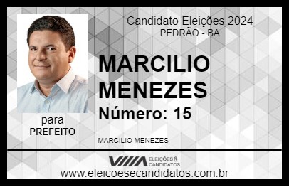 Candidato MARCILIO MENEZES 2024 - PEDRÃO - Eleições