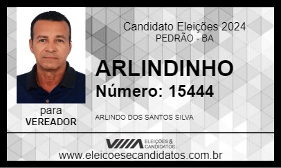 Candidato ARLINDINHO 2024 - PEDRÃO - Eleições