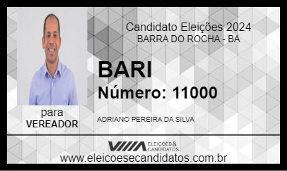 Candidato BARI 2024 - BARRA DO ROCHA - Eleições