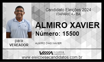 Candidato ALMIRO XAVIER 2024 - ITAPARICA - Eleições