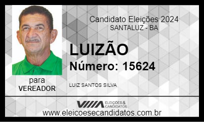 Candidato LUIZÃO 2024 - SANTALUZ - Eleições