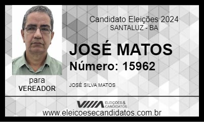 Candidato JOSÉ MATOS 2024 - SANTALUZ - Eleições