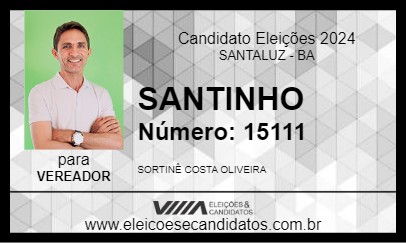 Candidato SANTINHO 2024 - SANTALUZ - Eleições