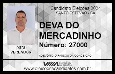 Candidato DEVA DO MERCADINHO 2024 - SANTO ESTEVÃO - Eleições