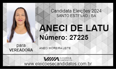 Candidato ANECI DE LATU 2024 - SANTO ESTEVÃO - Eleições