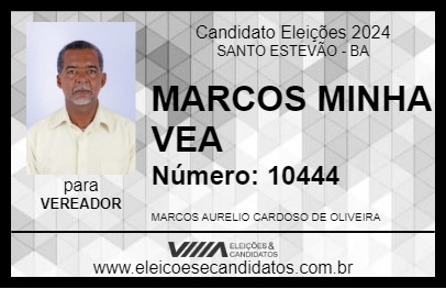 Candidato MARCOS MINHA VEA 2024 - SANTO ESTEVÃO - Eleições