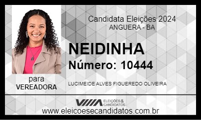 Candidato NEIDINHA 2024 - ANGUERA - Eleições