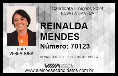 Candidato REINALDA MENDES 2024 - NOVA FÁTIMA - Eleições