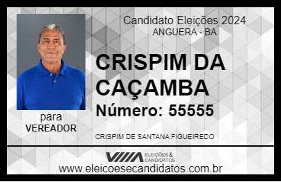 Candidato CRISPIM DA CAÇAMBA 2024 - ANGUERA - Eleições