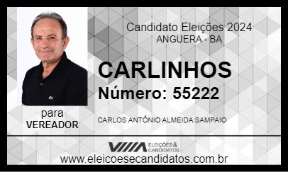 Candidato CARLINHOS 2024 - ANGUERA - Eleições