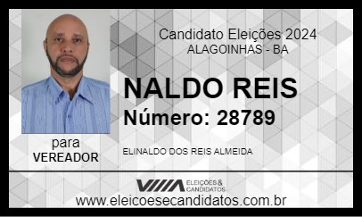 Candidato NALDO REIS 2024 - ALAGOINHAS - Eleições