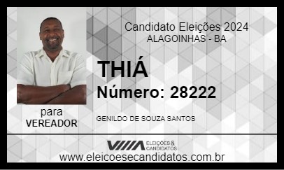 Candidato THIÁ 2024 - ALAGOINHAS - Eleições