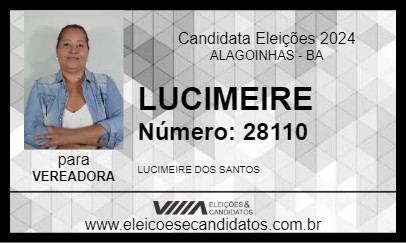 Candidato LUCIMEIRE 2024 - ALAGOINHAS - Eleições