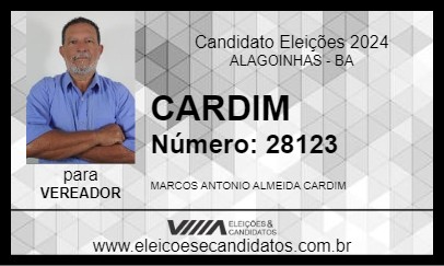 Candidato CARDIM 2024 - ALAGOINHAS - Eleições