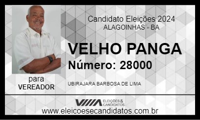 Candidato VELHO PANGA 2024 - ALAGOINHAS - Eleições